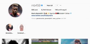 Ufficiale Mancini, Mario Balotelli aggiorna il suo Instagram: "Attaccante della Nazionale"