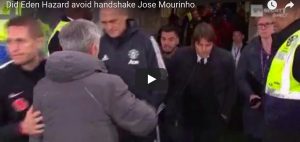 YOUTUBE Hazard non dà la mano a Mourinho finale