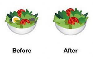 Google toglie uovo da emoji insalata per strizzare l'occhio ai vegani