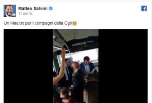 Brindisi Salvini su navetta
