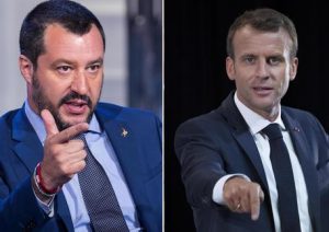 Matteo Salvini ed Emmanuel Macron
