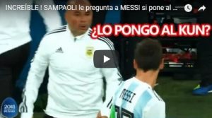 YOUTUBE Mondiali 2018, Sampaoli chiede il permesso a Messi: "Che dici, faccio entrare Aguero?"