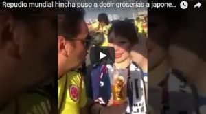 YOUTUBE Mondiali 2018, il tifoso colombiano che fa dire alla tifosa giapponese: "Io sono..."