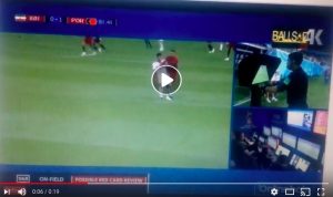 YOUTUBE Cristiano Ronaldo graziato dal VAR: solo giallo per sbracciata a Pouraliganji