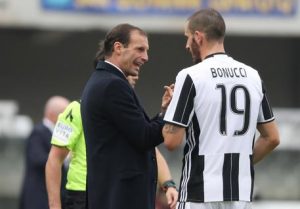 Calciomercato Juventus, pace tra Bonucci e Allegri: il suo ritorno è possibile