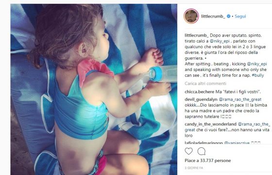 Elisabetta Canalis pubblica una foto della figlia e viene insultata su Instagram