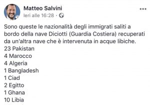 Immigrazione, Matteo Salvini: "Quali Paesi sono in guerra?". Corretto dagli utenti su Facebook. Il post virale