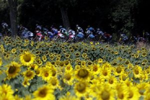 Tour de France, contadini bloccano la corsa. Polizia usa lacrimogeni. Ciclisti con problemi respiratori (foto Ansa)