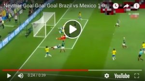 YOUTUBE Neymar VIDEO gol Brasile-Messico: rete a porta vuota