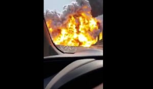 Borgo Panigale (Bologna) VIDEO Il momento esatto dell'esplosione ripreso da un'auto sulla A14