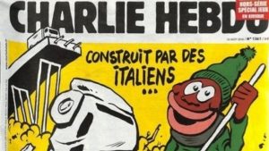 Genova, Charlie Hebdo e la copertina sul crollo del ponte Morandi FOTO