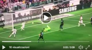 Cristiano Ronaldo errore a porta vuota in Juventus-Lazio ma segna Mandzukic