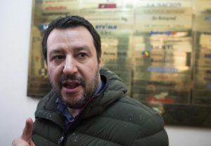 Matteo Salvini: "L'euro non è irreversibile. Immigrazione? Seguo il modello australiano" (foto Ansa)