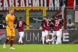 Milan-Roma 2-1 highlights e pagelle, Cutrone gol decisivo al 95', assist di Higuain