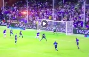 Quagliarella video gol tacco Sampdoria-Napoli 3-0, rete da cineteca