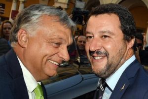 Orban, Salvini, Kurz e Le Pen: i neo reazionari alla conquista dell'Italia e dell'Europa (foto Ansa)