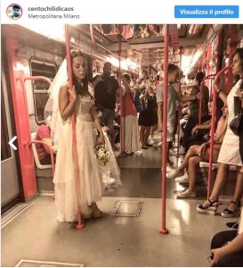 Milano: una sposa triste di bianco vestita si aggira in città. Piange ma non parla, chi è?
