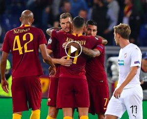 Roma-Viktoria Plzeň 5-0 highlights e pagelle: Dzeko video tripletta, Under-Kluivert gol