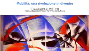 "Mobilità: una rivoluzione in divenire": evento a Roma il 14 novembre