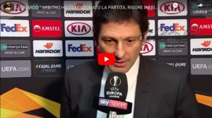 Europa League, Leonardo furioso: "Milan eliminato da arbitro. Rigore non c'era e 1° gol Olympiacos era da annullare"