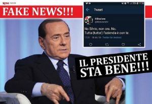 Silvio Berlusconi sta bene. Il mistero del tweet e la smentita di Corona