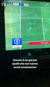 Roma-Sassuolo, Schick salvato dalla goal line technology. Duncan: "Vergogna, vittoria decisa prima della partita..."