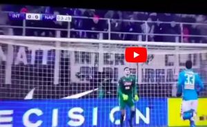 Inter-Napoli highlights video gol youtube Icardi traversa calcio inizio 