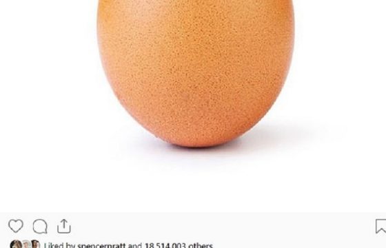 Instagram, la foto di un uovo batte il record di Kylie Jenner: 19 milioni di like