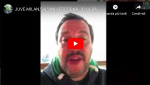 YOUTUBE Salvini: "Juventus-Milan in Arabia Saudita? Non guardo una partita tra veli e burqa"