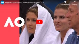 YouTube, Andreas Seppi: gesto romantico per la moglie Michela Bernardi durante la partita
