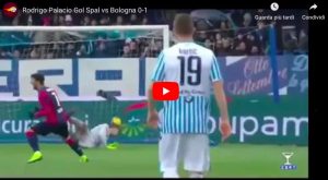 YouTube, Spal-Bologna 0-1: Rodrigo Palacio gol da cineteca