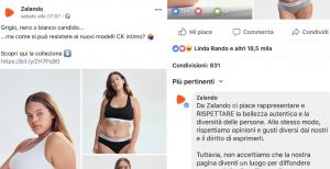 Zalando, Calvin Klein: insulti sul web alle donne curvy. Commenti oscurati