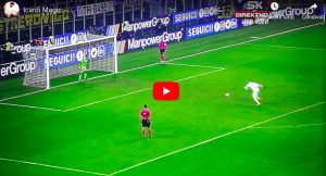 Icardi, video gol cucchiaio durante rigori Inter-Lazio 4-5