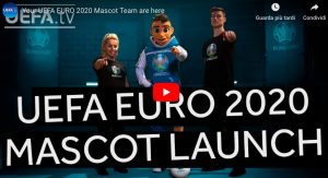 Euro 2020, presentata la mascotte Skillzy: parte la sfida di freestyle