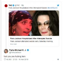 Michael Jackson, Tmz: la figlia Paris ha tentato il suicidio dopo aver visto il documentario sul padre. Lei però smentisce