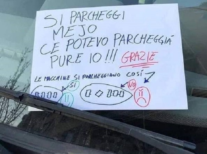 cartello auto roma facebook