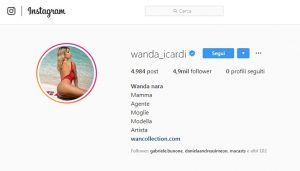 Wanda Nara su Instagram non segue più nessuno. Neanche Icardi