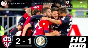 Cagliari-Inter 2-1, sconfitta pesante per i nerazzurri: ora posto Champions è a rischio