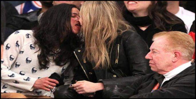 Cara Delevigne e Michelle Rodriguez, baci lesbo durante partita Nba (foto)