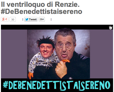 Beppe Grillo: "Renzi è Arlecchino servitore di Berlusconi e De Benedetti"