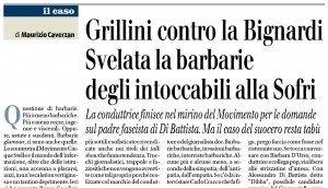 Di Battista-Bignardi, Giornale: "Svelata la barbarie degli intoccabili alla Sofri"