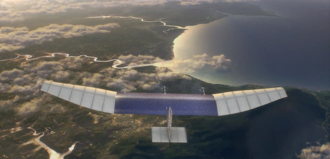Facebook: droni a energia solare per potenziare internet