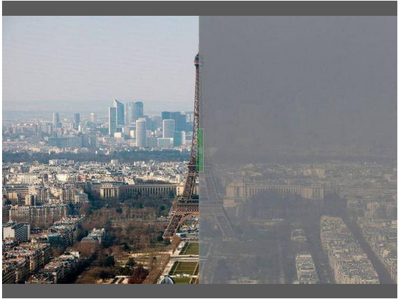 Foto-confronto realizato da Le Monde