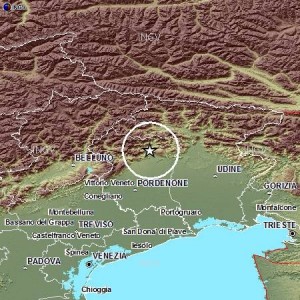 Terremoto Pordenone, scossa del 2.8 tra Cavasso Nuovo, Fanna, Frisanco e Meduno