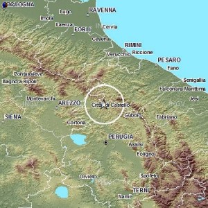 Terremoto Umbria: scossa del 2.3 tra Pietralunga, Città di Castello e Apecchio