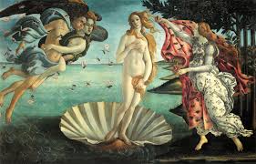 Nudo davanti alla “Venere” di Botticelli agli Uffizi di Firenze