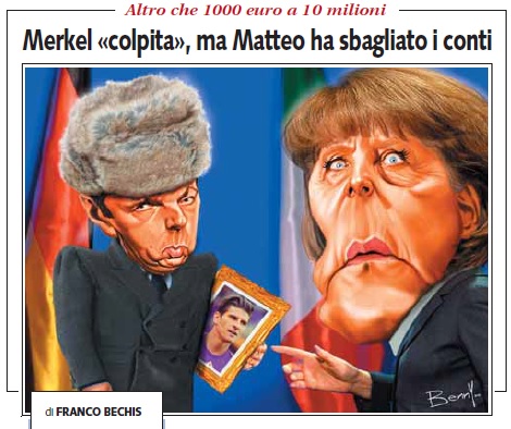"Merkel colpita, ma Renzi ha sbagliato i conti", Franco Bechis su Libero