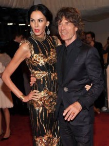 Jagger e la compagna L'Wren