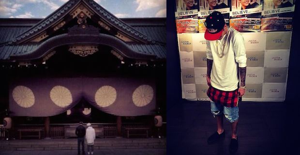 Justin Bieber prega al Yasukuni, santuario dei criminali a Tokyo: la foto 