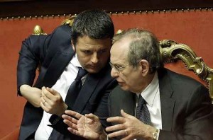 Renzi, Padoan e le promesse. Per gli 80 € tagli per miliardi, ma non bastano mai